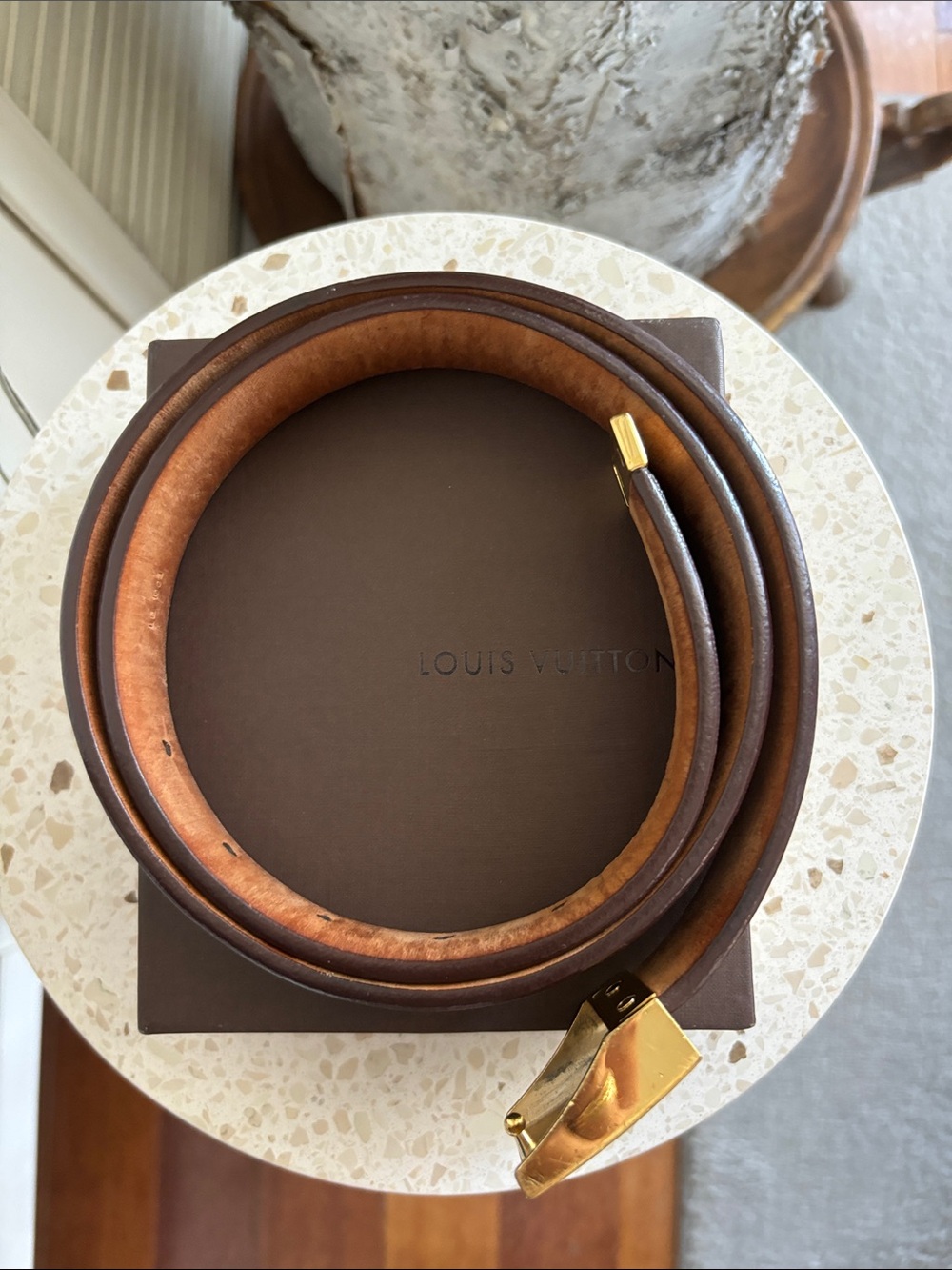 Vintage Louis Vuitton Damier Belt